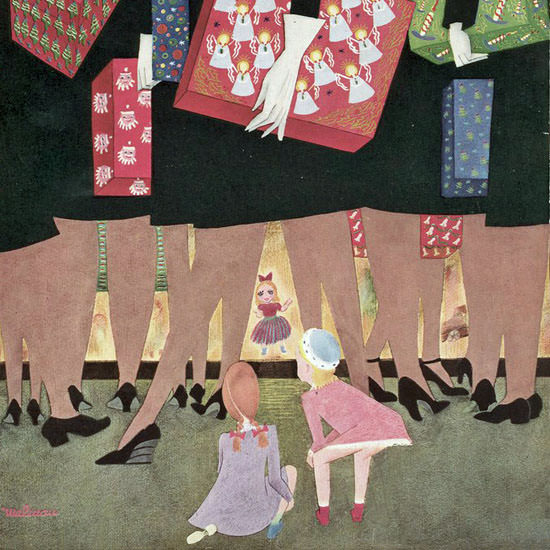 Christina Malman The New Yorker 1942_12_12 Copyright crop | Best of 1940s Ad and Cover Art