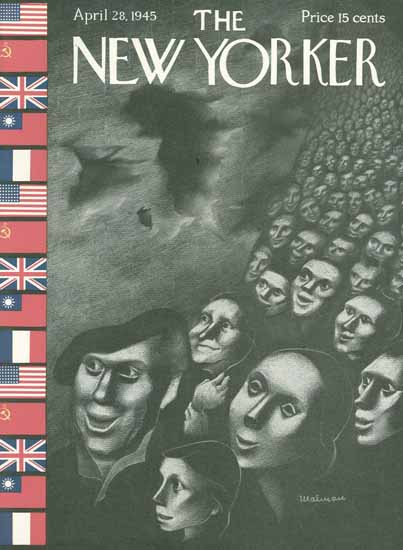 Christina Malman The New Yorker 1945_04_28 Copyright | The New Yorker Graphic Art Covers 1925-1945