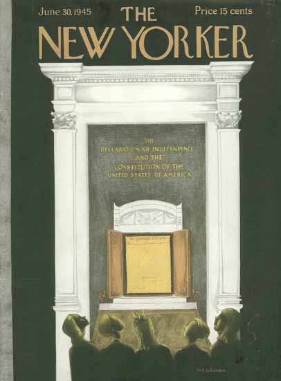 Christina Malman The New Yorker 1945_06_30 Copyright | The New Yorker Graphic Art Covers 1925-1945