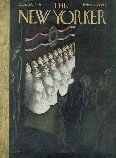 Christina Malman The New Yorker 1949_12_24 Copyright | The New Yorker Graphic Art Covers 1946-1970