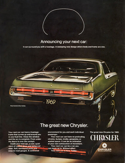 Chrysler 1969 Green | Vintage Cars 1891-1970