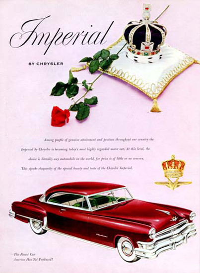 Chrysler Imperial 1952 Red | Vintage Cars 1891-1970