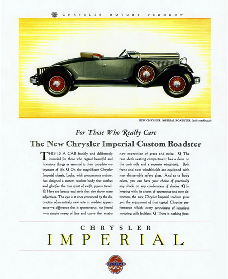 Chrysler Imperial Custom Roadster 1929 | Vintage Cars 1891-1970