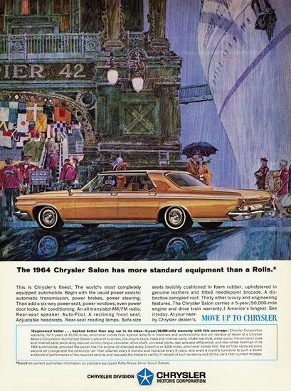 Chrysler New Yorker Salon 1964 More Than A Rolls | Vintage Cars 1891-1970