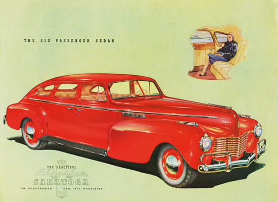 Chrysler Saratoga Six Passenger Sedan 1940 | Vintage Cars 1891-1970