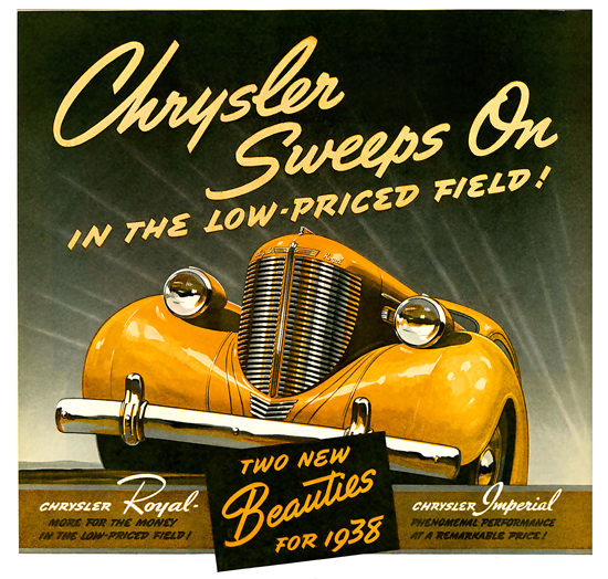 Chrysler Sweeps On Royal Imperial 1938 | Vintage Cars 1891-1970