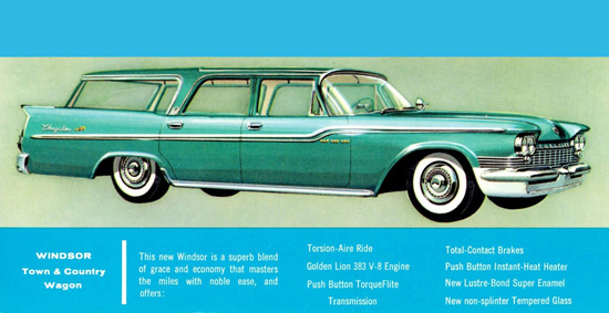 Chrysler Windsor Town N Country Wagon 1959 | Vintage Cars 1891-1970