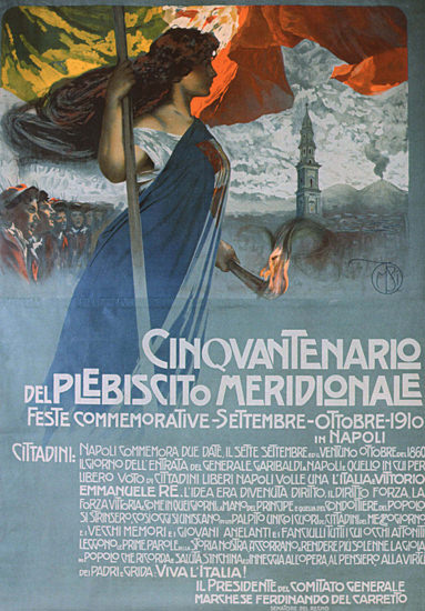 Cinqvantenario Plebiscito Meridionale Napoli 1910 | Sex Appeal Vintage Ads and Covers 1891-1970