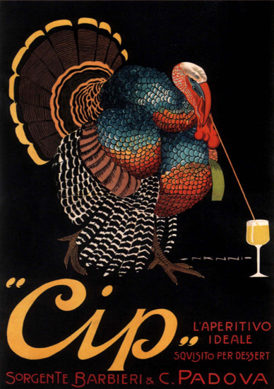 Cip L Aperitivo Ideale Sorgente Padova Italia | Vintage Ad and Cover Art 1891-1970