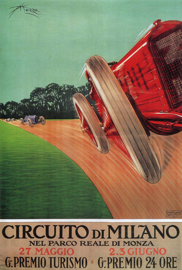 Circuito Di Milano Italy Italia | Vintage Ad and Cover Art 1891-1970