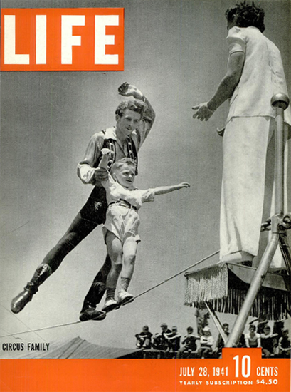 Circus Family 28 Jul 1941 Copyright Life Magazine | Life Magazine BW Photo Covers 1936-1970