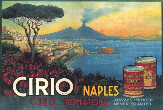 Cirio Tomatoes Naples New Zealand | Vintage Ad and Cover Art 1891-1970