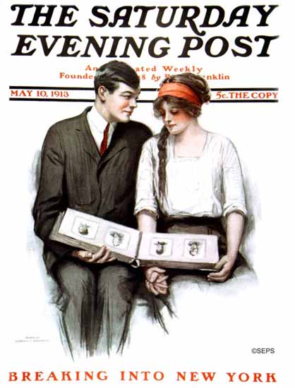 Clarence F Underwood Artist Saturday Evening Post 1913_05_10 | The Saturday Evening Post Graphic Art Covers 1892-1930