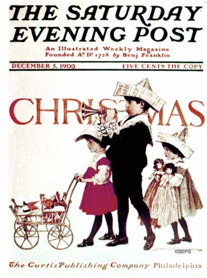 Clarence F Underwood Cover Artist Saturday Evening Post 1903_12_05 | The Saturday Evening Post Graphic Art Covers 1892-1930