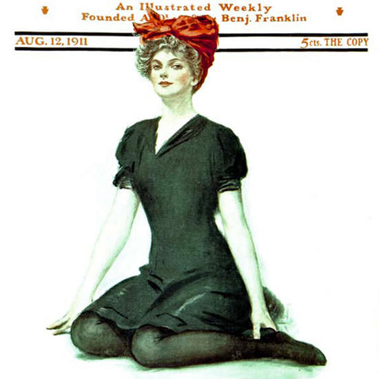 Clarence F Underwood Saturday Evening Post 1911_08_12 Copyright crop | Best of 1891-1919 Ad and Cover Art