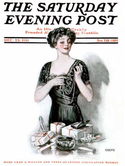 Clarence F Underwood Saturday Evening Post 1911_12_23 | The Saturday Evening Post Graphic Art Covers 1892-1930