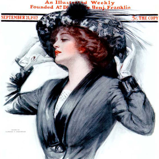 Clarence F Underwood Saturday Evening Post 1912_09_21 Copyright crop | Best of 1891-1919 Ad and Cover Art