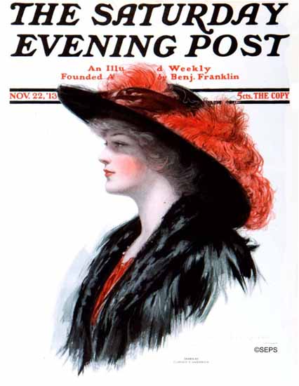 Clarence F Underwood Saturday Evening Post 1913_11_22 | The Saturday Evening Post Graphic Art Covers 1892-1930