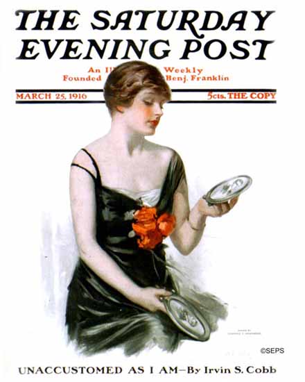 Clarence F Underwood Saturday Evening Post 1916_03_25 | The Saturday Evening Post Graphic Art Covers 1892-1930