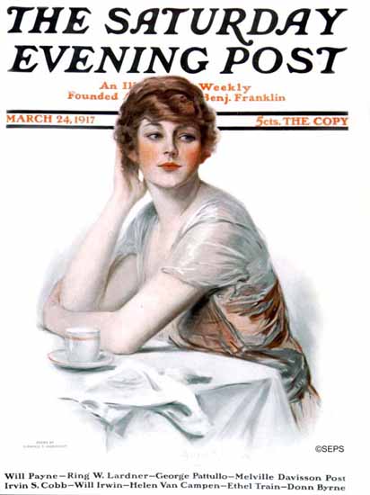 Clarence F Underwood Saturday Evening Post 1917_03_24 | The Saturday Evening Post Graphic Art Covers 1892-1930