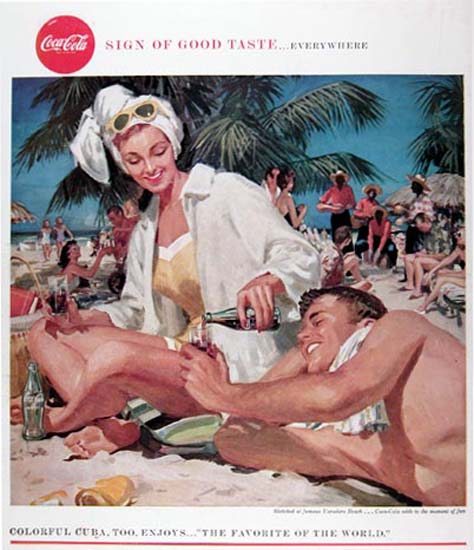 Coca-Cola 1958 Colorful Cuba | Sex Appeal Vintage Ads and Covers 1891-1970