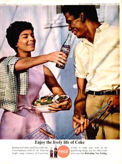 Coca-Cola Black Couple 1963 | Vintage Ad and Cover Art 1891-1970