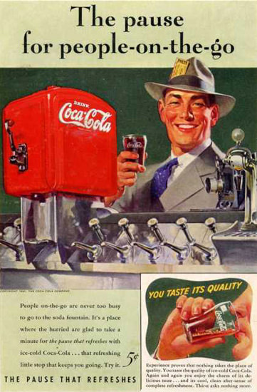 Coca-Cola Business Man 1941 | Mad Men Art | Vintage Ad Art Collection