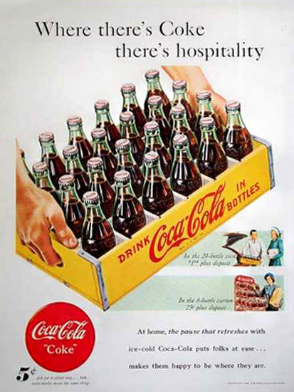 Coca-Cola By The Case 1948 | Vintage Ad and Cover Art 1891-1970