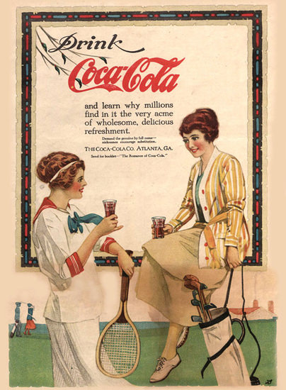 Coca-Cola Drink Golf Atlanta | Vintage Ad and Cover Art 1891-1970