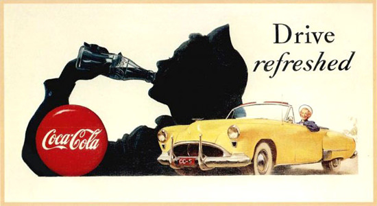 Coca-Cola Drive Refreshed Gil Elvgren | Vintage Ad and Cover Art 1891-1970