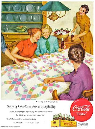 Coca-Cola Home Serving Coke Serves Hospitality | Vintage Ad and Cover Art 1891-1970