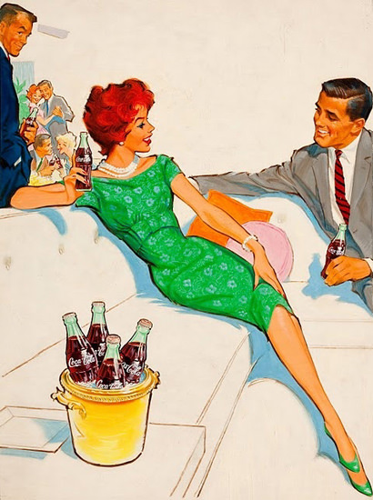 Coca-Cola On The Couch | Sex Appeal Vintage Ads and Covers 1891-1970