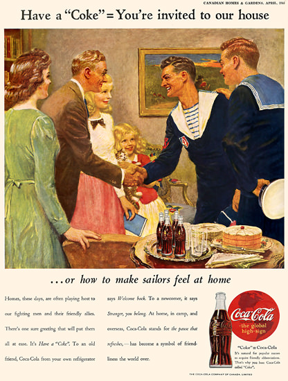 Coca-Cola You Are Invited To Our House Coke | Vintage Ad and Cover Art 1891-1970