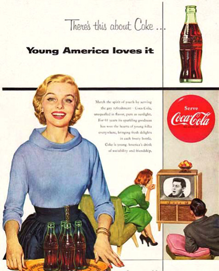 Coca-Cola Young America Loves It | Vintage Ad and Cover Art 1891-1970