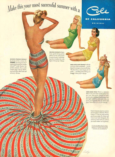 Cole Swim Suit Your Most Successful Summer CA | Sex Appeal Vintage Ads and Covers 1891-1970