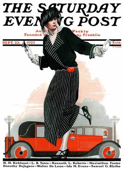 Coles Phillips Cover Artist Saturday Evening Post 1922_09_23 C | 200 Coles Phillips Magazine Covers and Ads 1908-1927