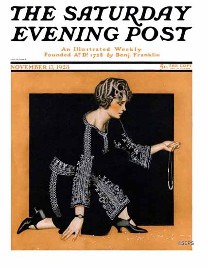 Coles Phillips Cover Artist Saturday Evening Post 1923_11_17 Sex Appeal | Sex Appeal Vintage Ads and Covers 1891-1970