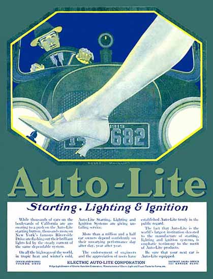 Coles Phillips Electric Auto-Lite Co Lighting 1919 Sex Appeal | Sex Appeal Vintage Ads and Covers 1891-1970