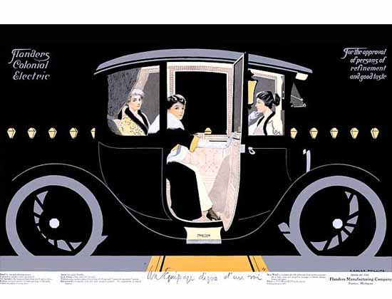 Coles Phillips Flanders Colonial Electric 1912 C | 200 Coles Phillips Magazine Covers and Ads 1908-1927