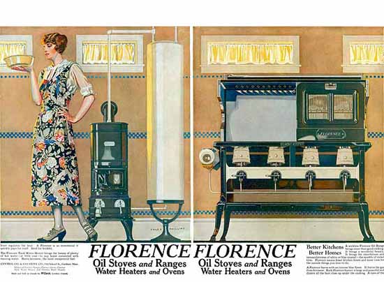 Coles Phillips Florence Oil Stoves and Ranges 1923 C | 200 Coles Phillips Magazine Covers and Ads 1908-1927