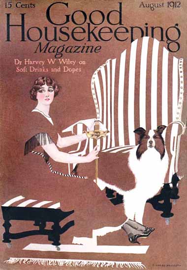 Coles Phillips Good Housekeeping August 1912 Copyright Sex Appeal | Sex Appeal Vintage Ads and Covers 1891-1970