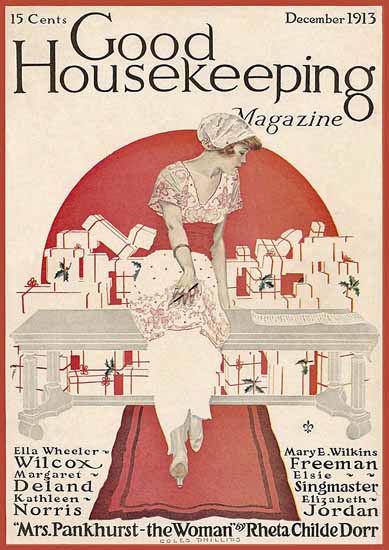 Coles Phillips Good Housekeeping December 1913 Copyright C | 200 Coles Phillips Magazine Covers and Ads 1908-1927