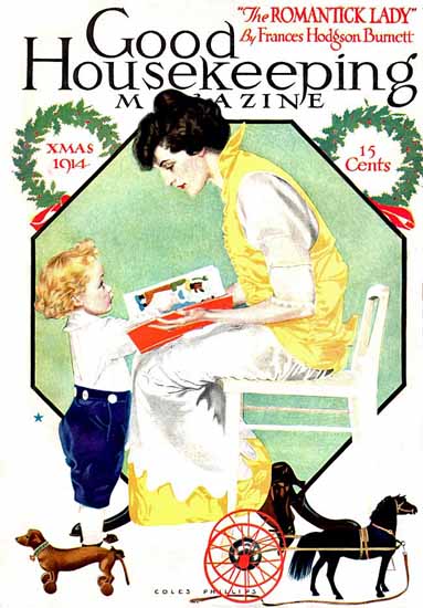 Coles Phillips Good Housekeeping December 1914 Copyright C | 200 Coles Phillips Magazine Covers and Ads 1908-1927