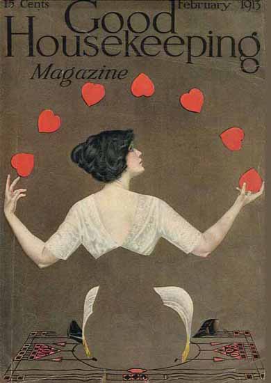 Coles Phillips Good Housekeeping February 1913 Copyright C | 200 Coles Phillips Magazine Covers and Ads 1908-1927