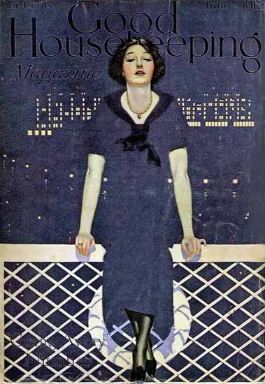 Coles Phillips Good Housekeeping June 1913 Fade Copyright Sex Appeal | Sex Appeal Vintage Ads and Covers 1891-1970