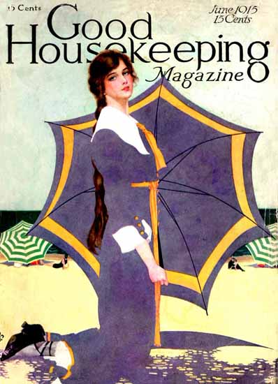 Coles Phillips Good Housekeeping June 1915 Copyright Sex Appeal | Sex Appeal Vintage Ads and Covers 1891-1970