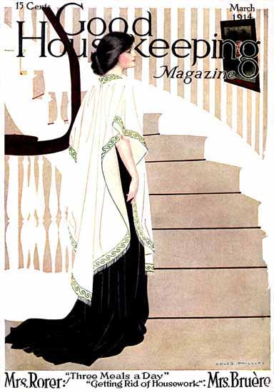 Coles Phillips Good Housekeeping March 1914 Fadeaway Copyright C | 200 Coles Phillips Magazine Covers and Ads 1908-1927