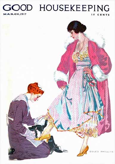 Coles Phillips Good Housekeeping March 1917 Copyright Sex Appeal | Sex Appeal Vintage Ads and Covers 1891-1970