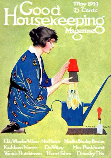 Coles Phillips Good Housekeeping May 1914 Copyright Sex Appeal | Sex Appeal Vintage Ads and Covers 1891-1970