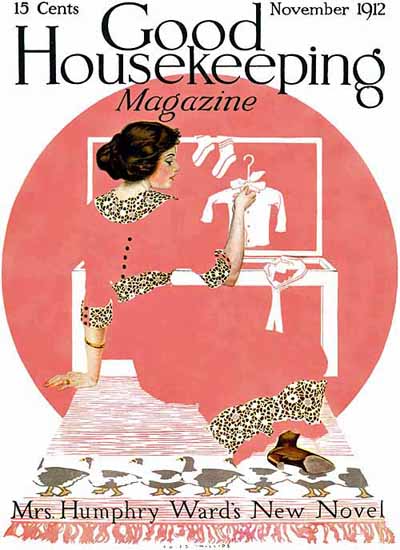 Coles Phillips Good Housekeeping Nov 1912 Fade Copyright Sex Appeal | Sex Appeal Vintage Ads and Covers 1891-1970